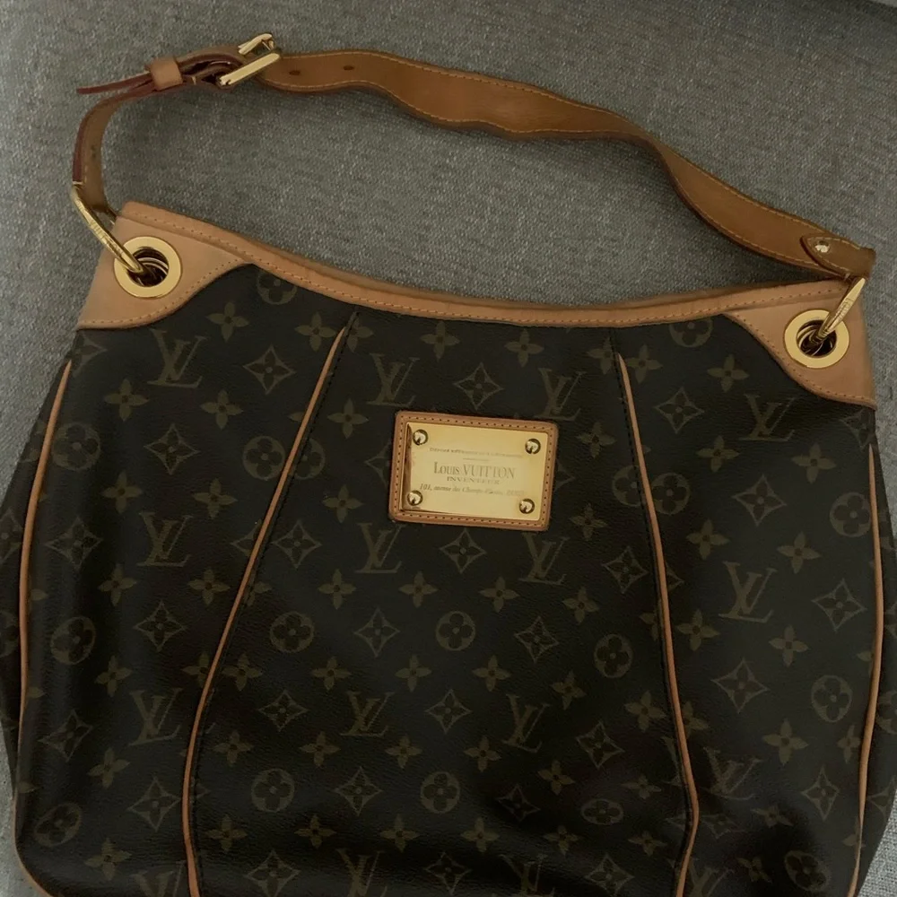 Vintage Louis Vuitton Brown Monogram Shoulder Bag- galleria pm